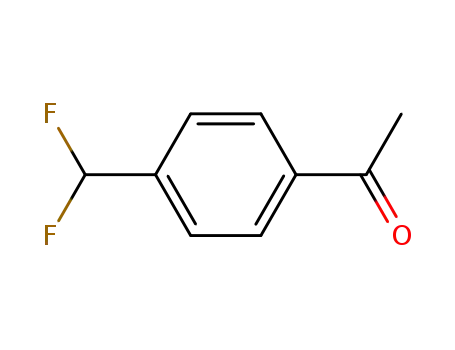 Molecular Structure of 179990-93-3 (Ethanone, 1-[4-(difluoromethyl)phenyl]- (9CI))
