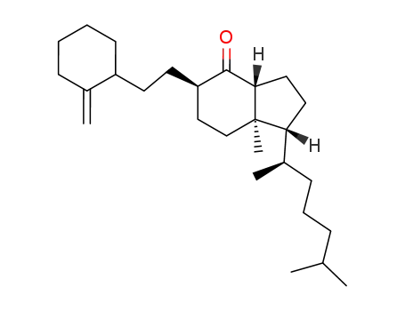 (1R,3aR,5R,7aR)-1-((R)-1,5-Dimethyl-hexyl)-7a-methyl-5-[2-(2-methylene-cyclohexyl)-ethyl]-octahydro-inden-4-one