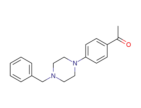 Molecular Structure of 163733-55-9 (1-[4-(4-BENZYL-PIPERAZIN-1-YL)-PHENYL]-ETHANONE)