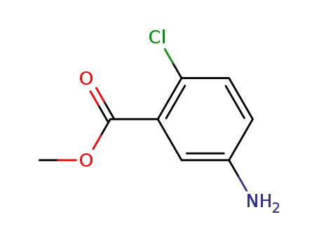 Molecular Structure of 42122-75-8 (Methyl-5-amino-2-chlorobenzoate)