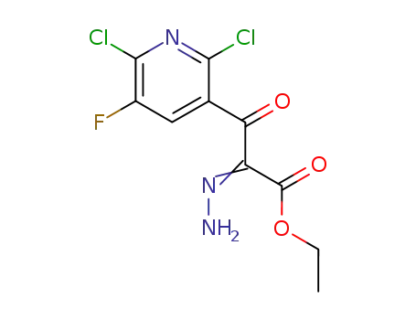 ethyl 2-hydrazono-2-(2,6-dichloro-5-fluoronicotinoyl)acetate