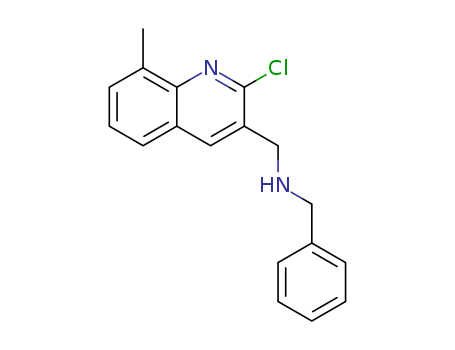 3-Quinolinemethanamine,2-chloro-8-methyl-N-(phenylmethyl)-(9CI)