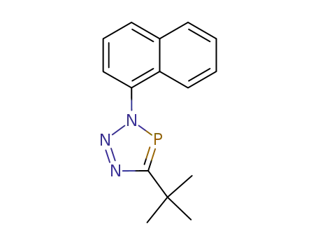 Molecular Structure of 116985-76-3 (3H-1,2,3,4-Triazaphosphole, 5-(1,1-dimethylethyl)-3-(1-naphthalenyl)-)
