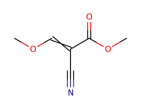Molecular Structure of 13974-74-8 (2-Propenoic acid, 2-cyano-3-methoxy-, methyl ester)