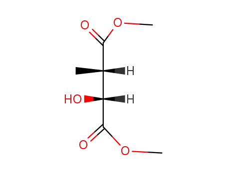 Molecular Structure of 78512-74-0 (dimethyl (2R,3S)-2-hydroxy-3-methylsuccinate)