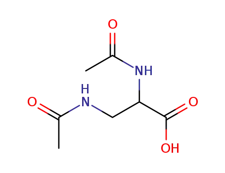 Molecular Structure of 22875-62-3 (DL-2,3-bis-acetylamino-propionic acid)