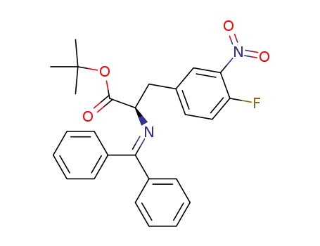 (R)-2-(Benzhydrylidene-amino)-3-(4-fluoro-3-nitro-phenyl)-propionic acid tert-butyl ester