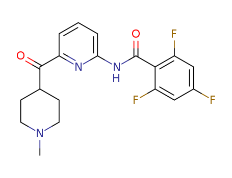 2,4,6-trifluoro-N-[6-(1-methylpiperidine-4-carbonyl)pyridin-2-yl]benzamide