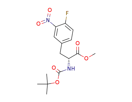 D-Phenylalanine, N-[(1,1-dimethylethoxy)carbonyl]-4-fluoro-3-nitro-,
methyl ester