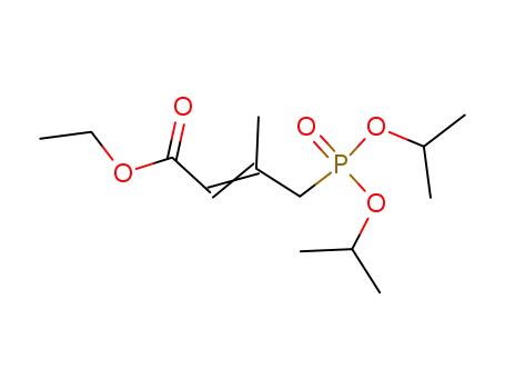 2-Butenoic acid, 4-[bis(1-methylethoxy)phosphinyl]-3-methyl-, ethyl
ester