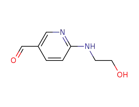 Molecular Structure of 1011487-88-9 (6-(2-hydroxyethylaMino)nicotinaldehyde)