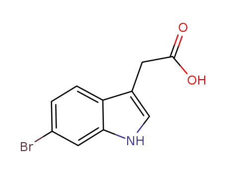 Molecular Structure of 152213-66-6 (1H-Indole-3-aceticacid,6-bromo-(9CI))