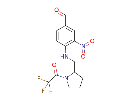3-nitro-4-((1-(2,2,2-trifluoroacetyl)pyrrolidin-2-yl)methylamino)benzaldehyde