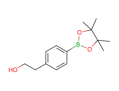 Molecular Structure of 651030-55-6 (2-(4-(4,4,5,5-Tetramethyl-1,3,2-dioxaborolan-2-yl)phenyl)ethanol)
