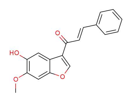 (E)-1-(5-hydroxy-6-methoxybenzofuran-3-yl)-3-phenylprop-2-en-1-one