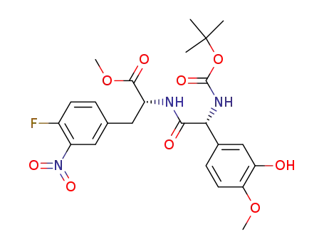 (R)-2-[(R)-2-tert-Butoxycarbonylamino-2-(3-hydroxy-4-methoxy-phenyl)-acetylamino]-3-(4-fluoro-3-nitro-phenyl)-propionic acid methyl ester
