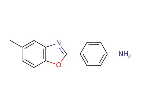 Molecular Structure of 22501-77-5 (4-(5-METHYL-BENZOOXAZOL-2-YL)-PHENYLAMINE)