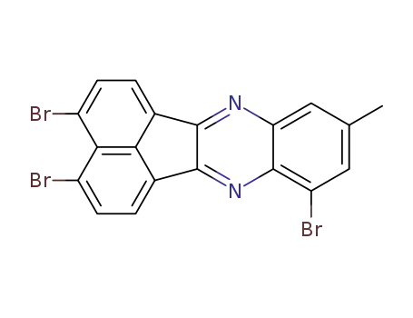 3,4,8-tribromo-10-methyl-acenaphtho[1,2-<i>b</i>]quinoxaline
