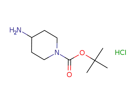 Molecular Structure of 189819-75-8 (1-BOC-4-AMINO-PIPERIDINE HYDROCHLORIDE)