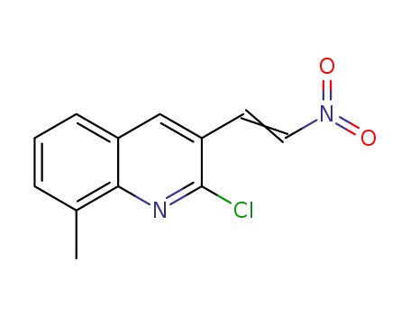 E-2-CHLORO-8-METHYL-3-(2-NITRO)비닐퀴놀린