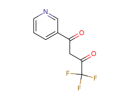 Molecular Structure of 582-73-0 (4,4,4-TRIFLUORO-1-PYRIDIN-3-YLBUTANE-1,3-DIONE)