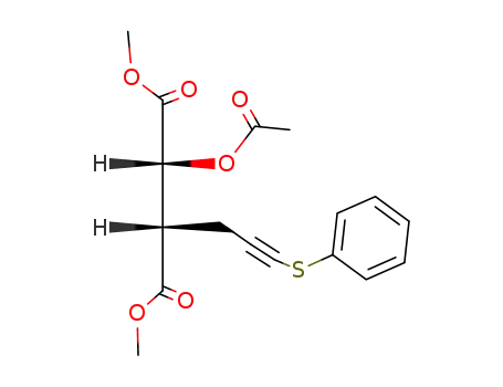 methyl 2-acetoxy-3-carbomethoxy-6-(phenylthio)-5-hexynoate