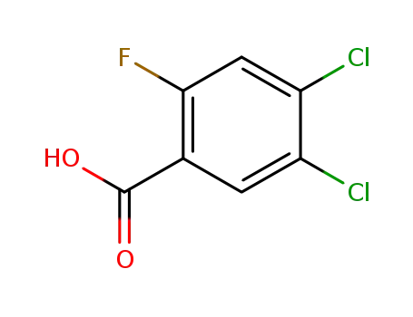Molecular Structure of 289039-49-2 (4,5-DICHLORO-2-FLUOROBENZOIC ACID)