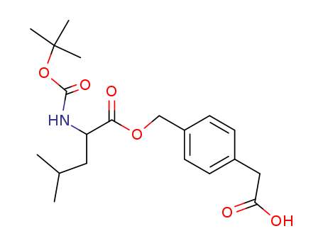 L-Leucine, N-[(1,1-dimethylethoxy)carbonyl]-,  [4-(carboxymethyl)phenyl]methyl ester