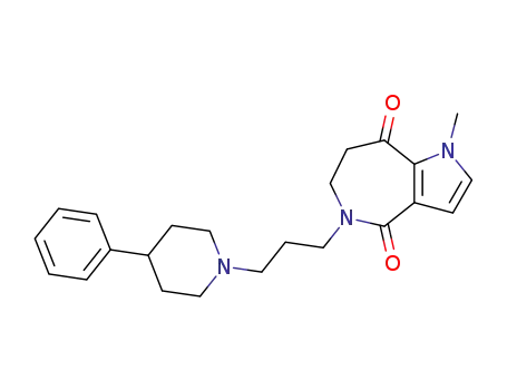 1-methyl-5-[3-(4-phenylpiperidino)propyl]-1,4,5,6,7,8-hexahydropyrrolo[3,2-c]azepine-4,8-dione
