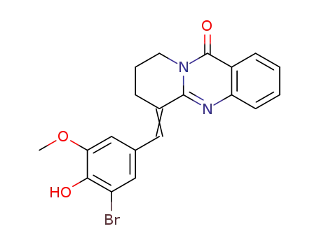 α-(3'-methoxy-4'-hydroxy-5'-bromobenzylidene)-2,3-tetramethylene-3,4-dihydroquinazol-4-one