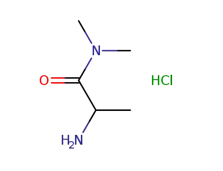 Molecular Structure of 1219200-57-3 (2-amino-N,N-dimethylpropanamide hydrochloride)