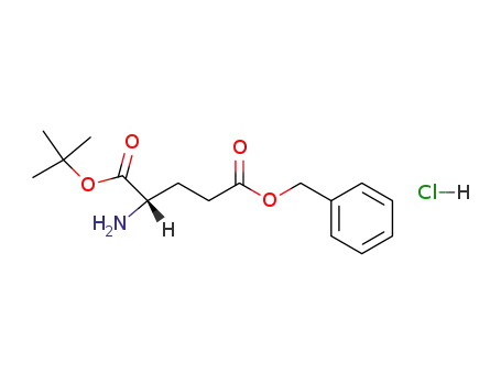 Molecular Structure of 105590-97-4 (H-GLU(OBZL)-OTBU HCL)