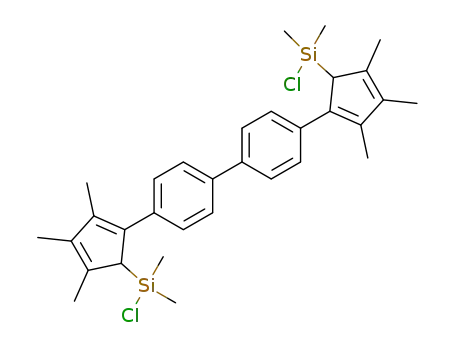 Molecular Structure of 1388645-07-5 (C<sub>32</sub>H<sub>40</sub>Cl<sub>2</sub>Si<sub>2</sub>)