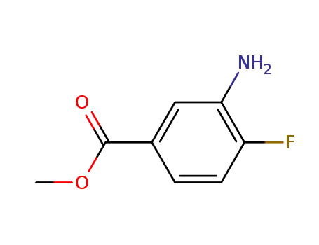 Molecular Structure of 369-26-6 (METHYL 3-AMINO-4-FLUOROBENZENECARBOXYLATE)