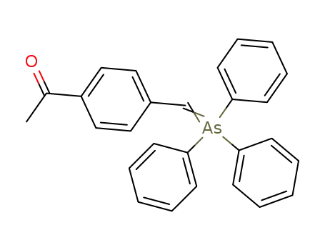 Molecular Structure of 68064-46-0 (Ethanone, 1-[4-[(triphenylarsoranylidene)methyl]phenyl]-)
