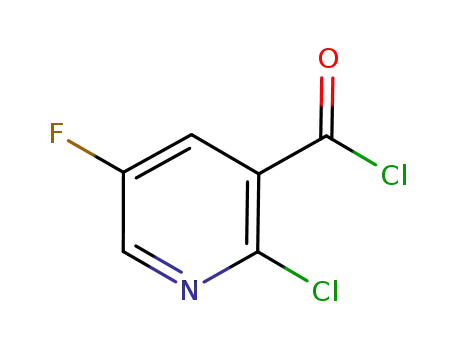 Molecular Structure of 1020849-13-1 (2-chloro-5-fluoronicotinic acid chloride)
