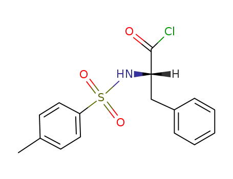 Molecular Structure of 29739-88-6 (N-(p-Tosyl)-L-phenylalaninyl chloride)