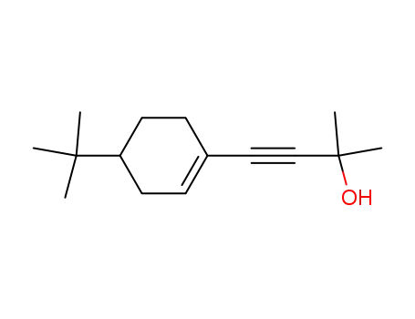 Molecular Structure of 96575-62-1 (2-methyl-4-(4-tert-butylcyclohexenyl)but-3-yn-2-ol)