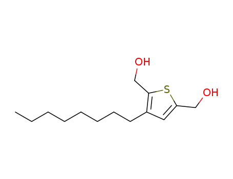 Molecular Structure of 1256466-05-3 (2,5-bis(hydroxymethyl)-3-octylthiophene)