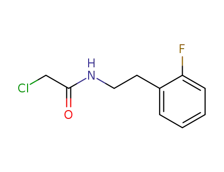 Molecular Structure of 141463-68-5 (2-CHLORO-N-[2-(2-FLUOROPHENYL)ETHYL]ACETAMIDE)