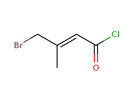 Molecular Structure of 842127-06-4 (2-Butenoyl chloride, 4-bromo-3-methyl-, (2E)-)