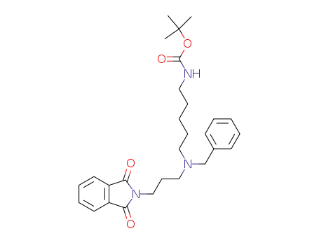 N<sup>1</sup>-benzyl-N<sup>5</sup>-(tert-butoxycarbonyl)-N<sup>1</sup>-(3-phthaloylpropyl)-1,5-diaminopentane