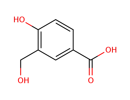 Molecular Structure of 82885-62-9 (4-hydroxy-3-hydroxymethylbenzoic acid)