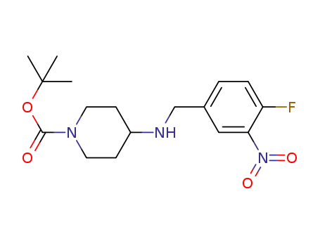 4-(4-fluoro-3-nitro-benzylamino)-piperidine-1-carboxylic acid tert-butyl ester