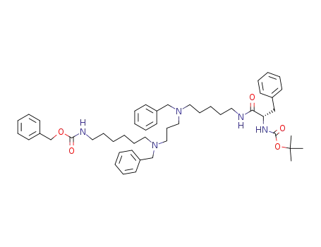 N<sup>6</sup>,N<sup>10</sup>-dibenzyl-N<sup>16</sup>-benzyloxycarboyl-N<sup>1</sup>-[N-(tert-butoxycarbonyl)-L-phenylalanine]-6,10-diaza-1,16-diaminohexadecane