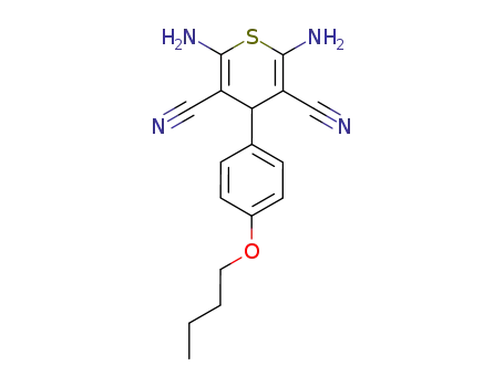 2,6-diamino-4-(4-butoxyphenyl)-4H-thiopyran-3,5-dicarbonitrile