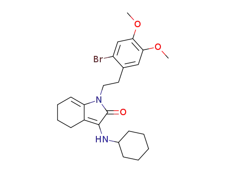 3-(cyclohexylamino)-1-<2-(2-bromo-4,5-dimethoxyphenyl)ethyl>-5,6-dihydro-2-oxo-4H-indole