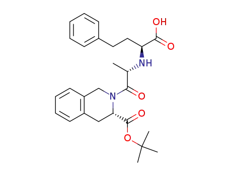 (S)-2-[(S)-2-((S)-1-Carboxy-3-phenyl-propylamino)-propionyl]-1,2,3,4-tetrahydro-isoquinoline-3-carboxylic acid tert-butyl ester