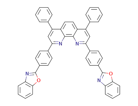 Molecular Structure of 1072346-23-6 (2,9-bis(4-(benzo[d]oxazol-2-yl)phenyl)-4,7-diphenyl-1,10-phenanthroline)