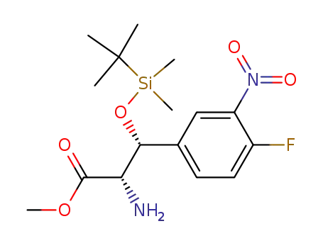 methyl (2S,3R)-2-amino-3-[(4-fluoro-3-nitro)phenyl]-3-[(tert-butyldimethylsilyl)oxy]propionate